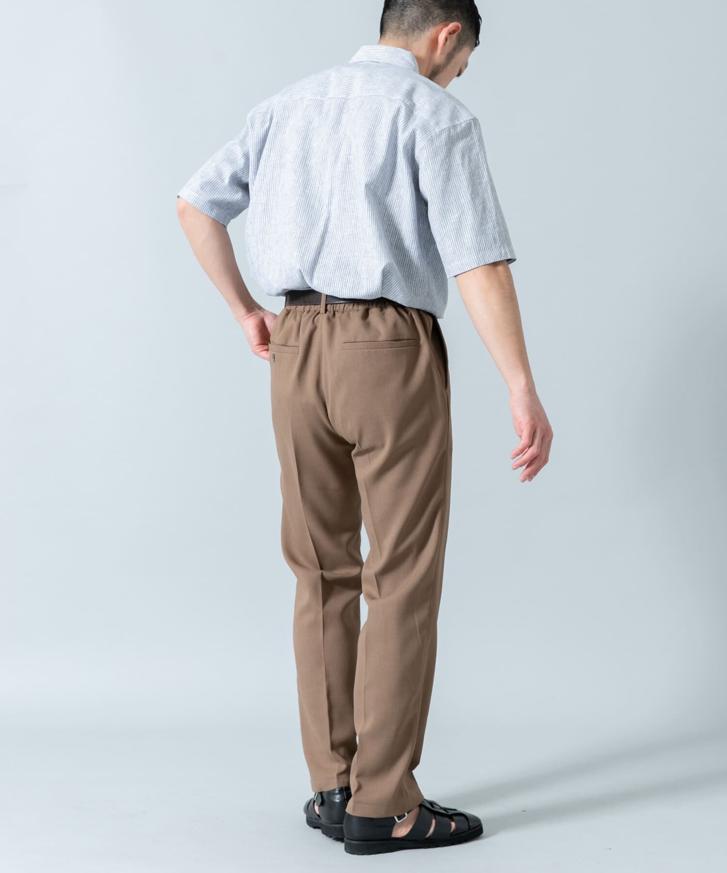 URBAN RESEARCH ROSSO「『XLサイズあり』リラックスコットンリネンレギュラーカラー半袖シャツ」|シャツ・ブラウス|