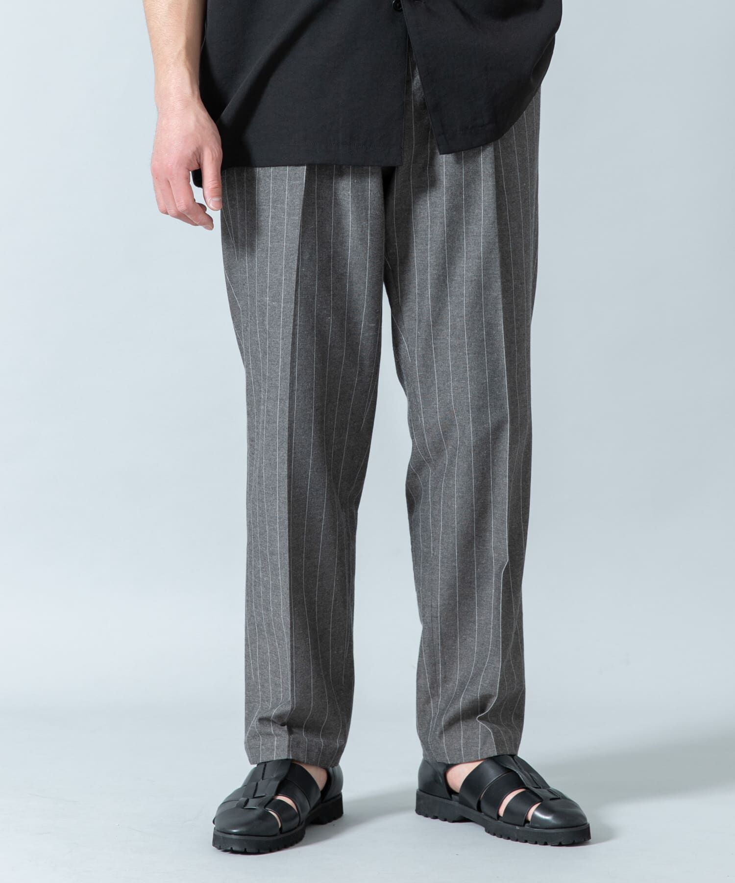 URBAN RESEARCH ROSSO「『WEB限定』綿麻ストライプリラックステーパードパンツ」|その他|