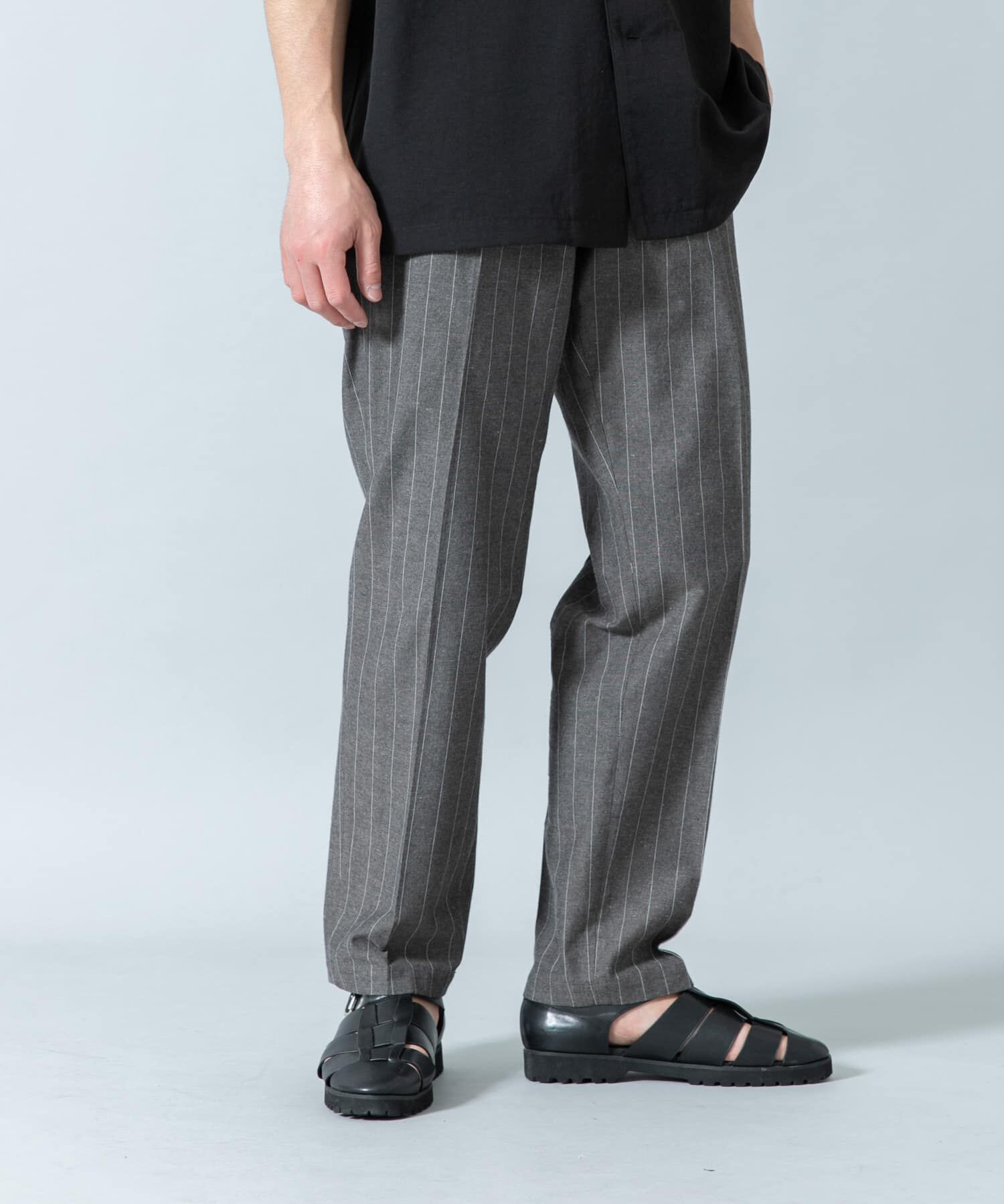 URBAN RESEARCH ROSSO「『WEB限定』綿麻ストライプリラックステーパードパンツ」|その他|