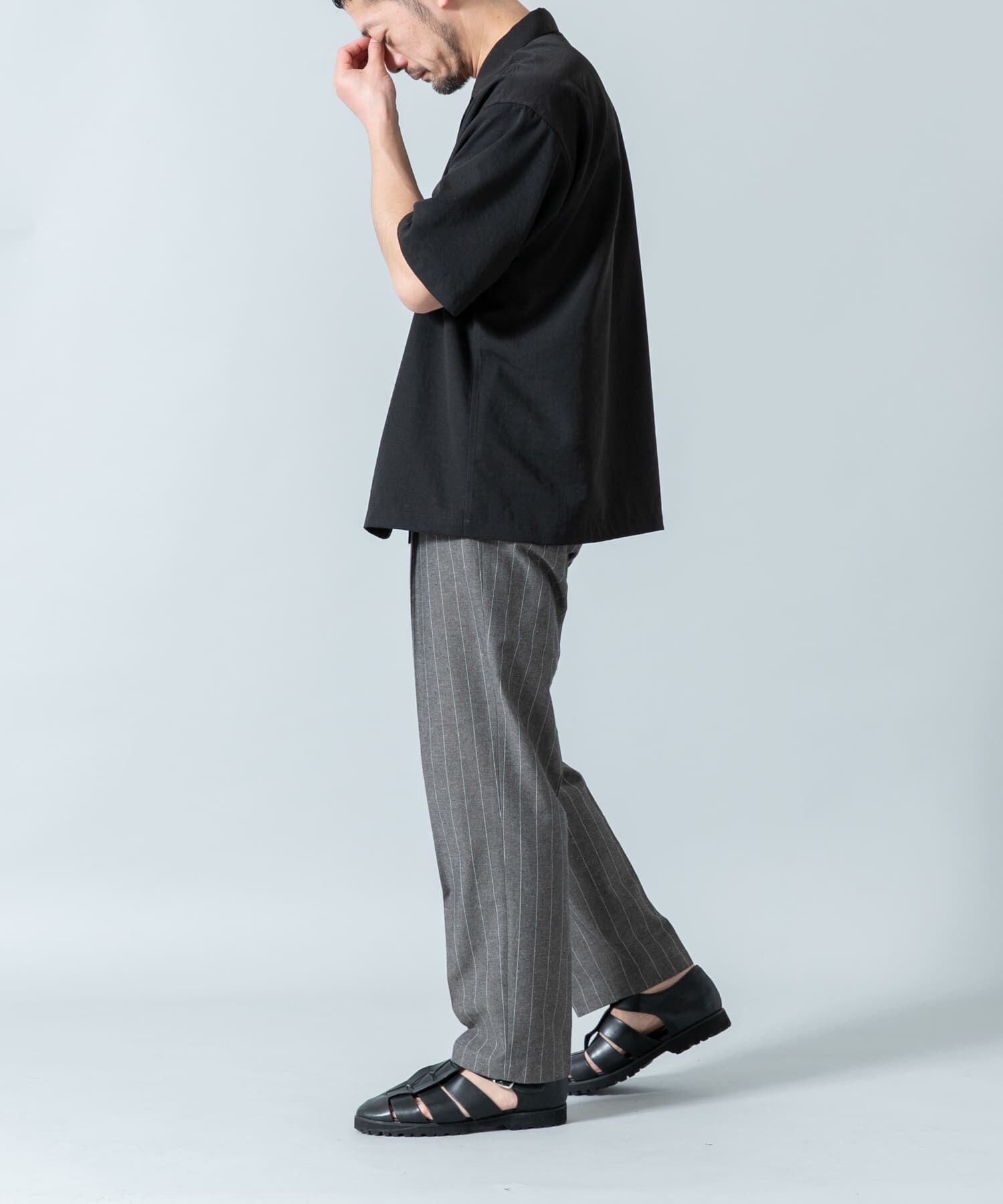 URBAN RESEARCH ROSSO「『WEB限定』綿麻ストライプリラックステーパードパンツ」|その他|