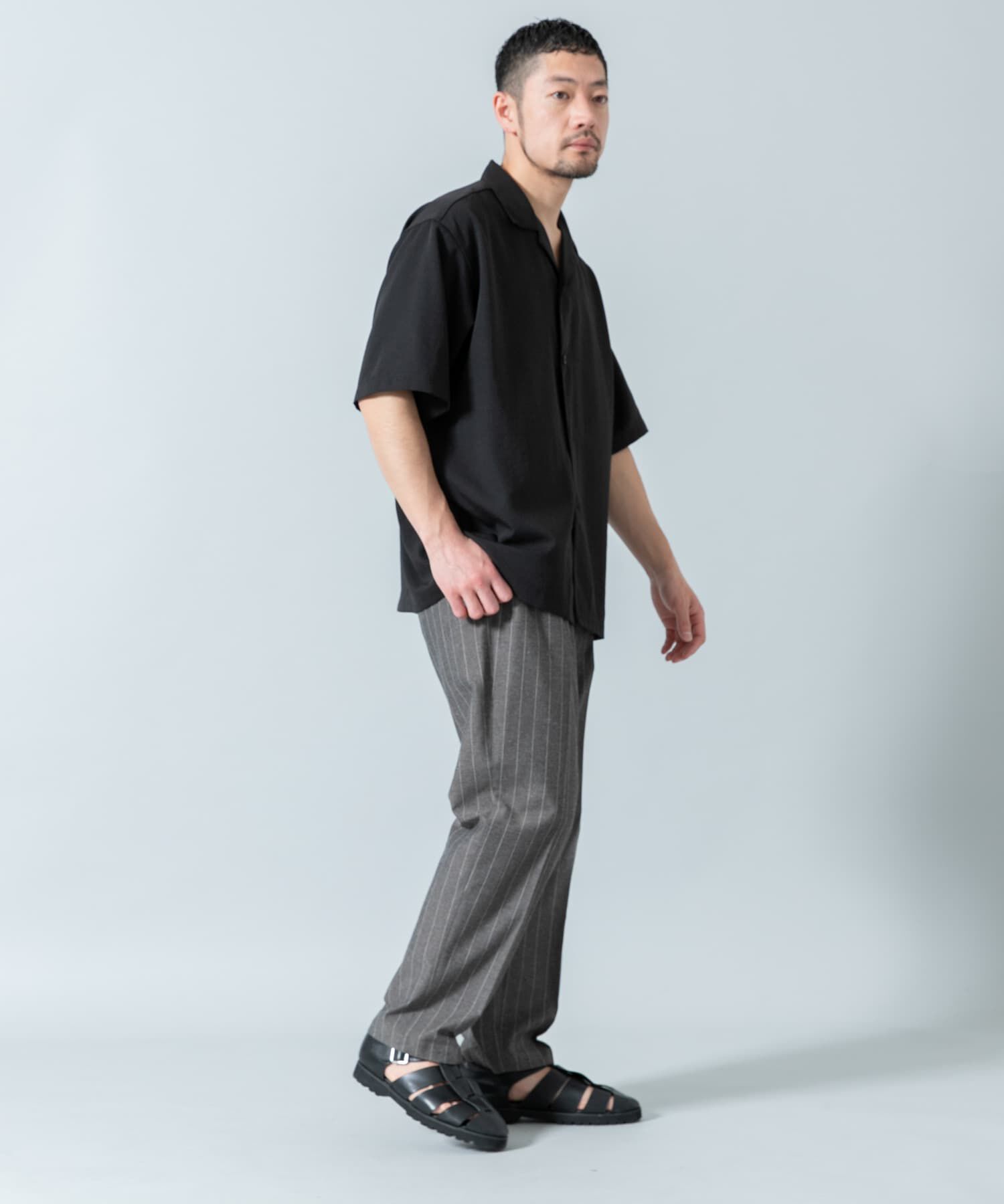 URBAN RESEARCH ROSSO「『WEB限定』綿麻ストライプリラックステーパードパンツ」|その他|