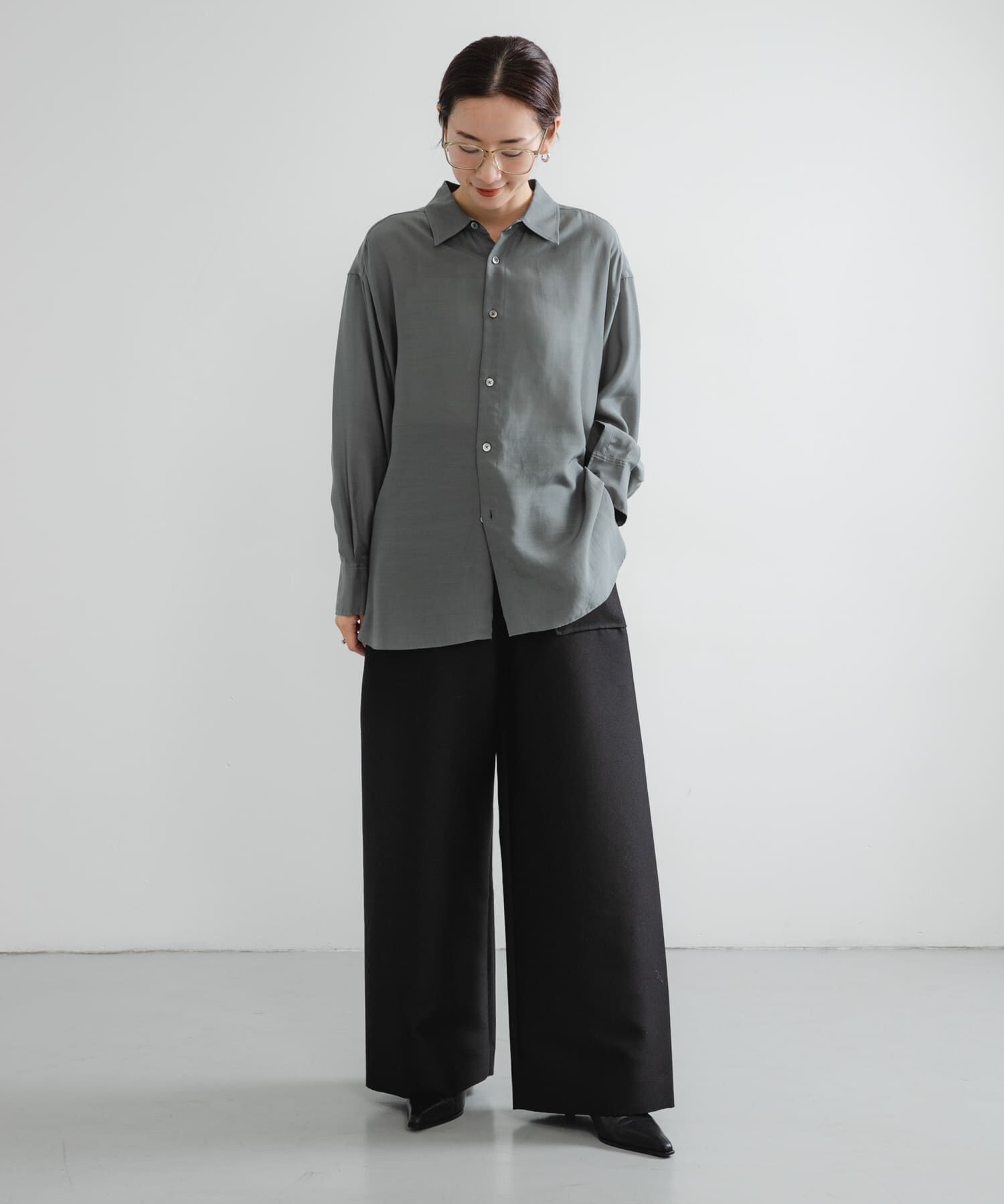 URBAN RESEARCH「new basic　WASHABLE CUPRA SHIRTS」|シャツ・ブラウス|