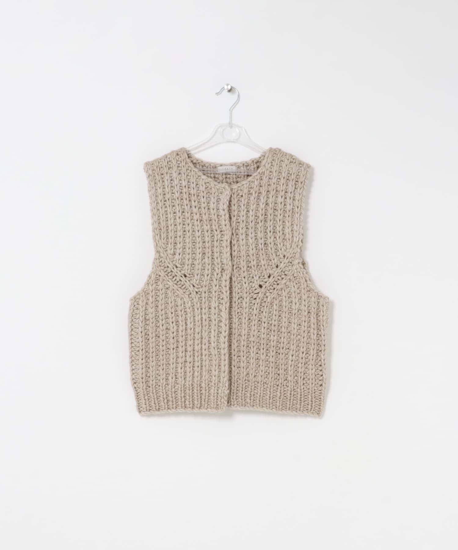 LAATO「hand knit vest」|ベスト・ジレ|