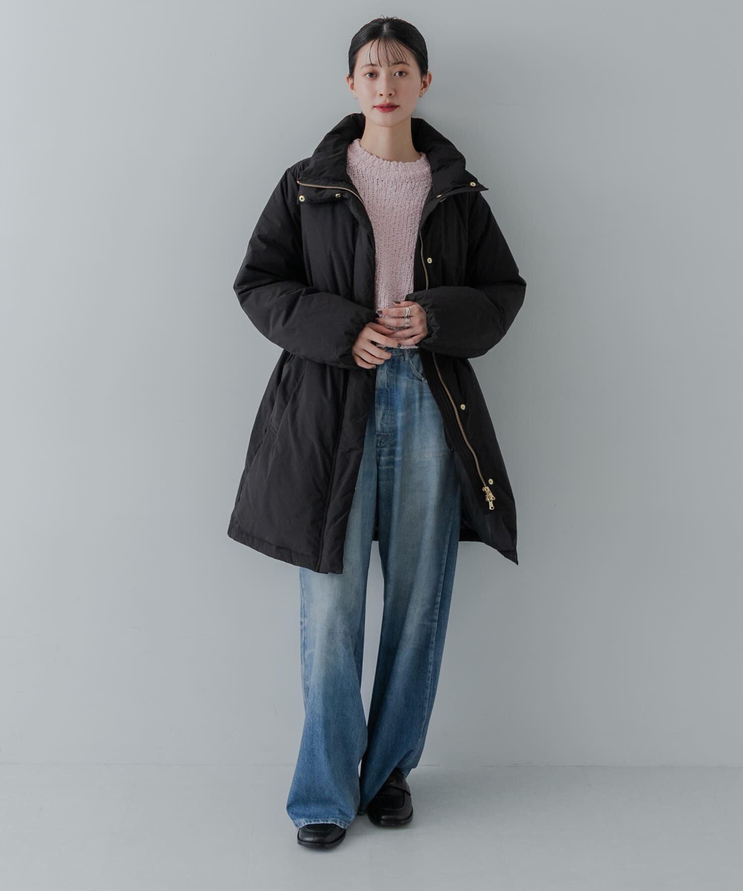 URBAN RESEARCH「スタンドカラードロストダウンコート」|ダウン|