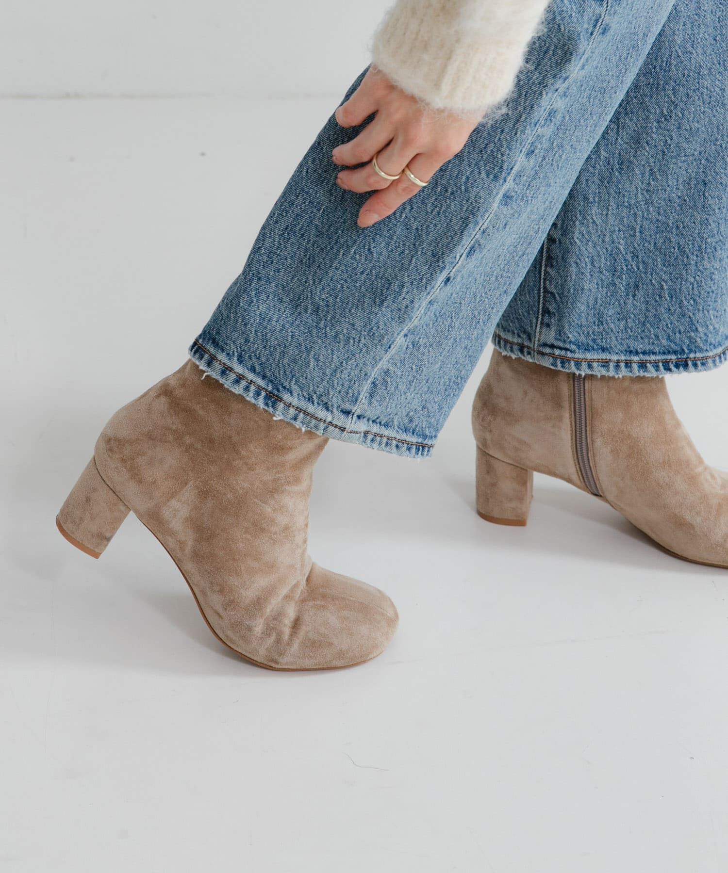 URBAN RESEARCH「オブリークトゥスエードブーツ」|ショートブーツ|