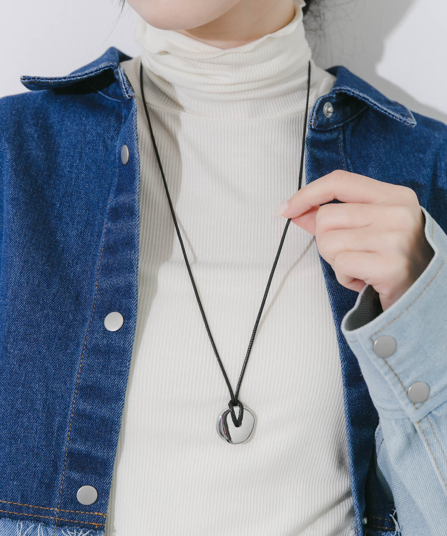 SMELLY「メタルラウンドコードネックレス」|ネックレス|