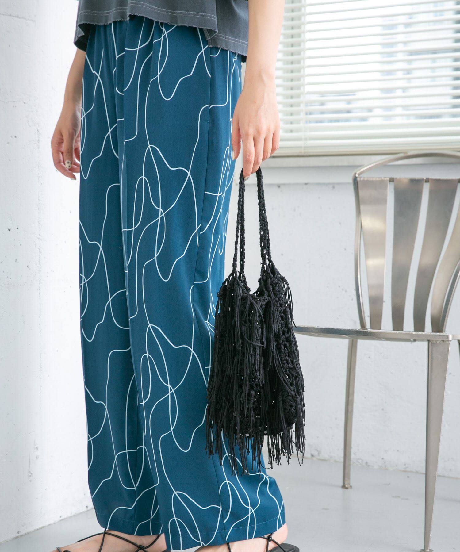  「フリンジニットBAG」|ハンドバッグ|