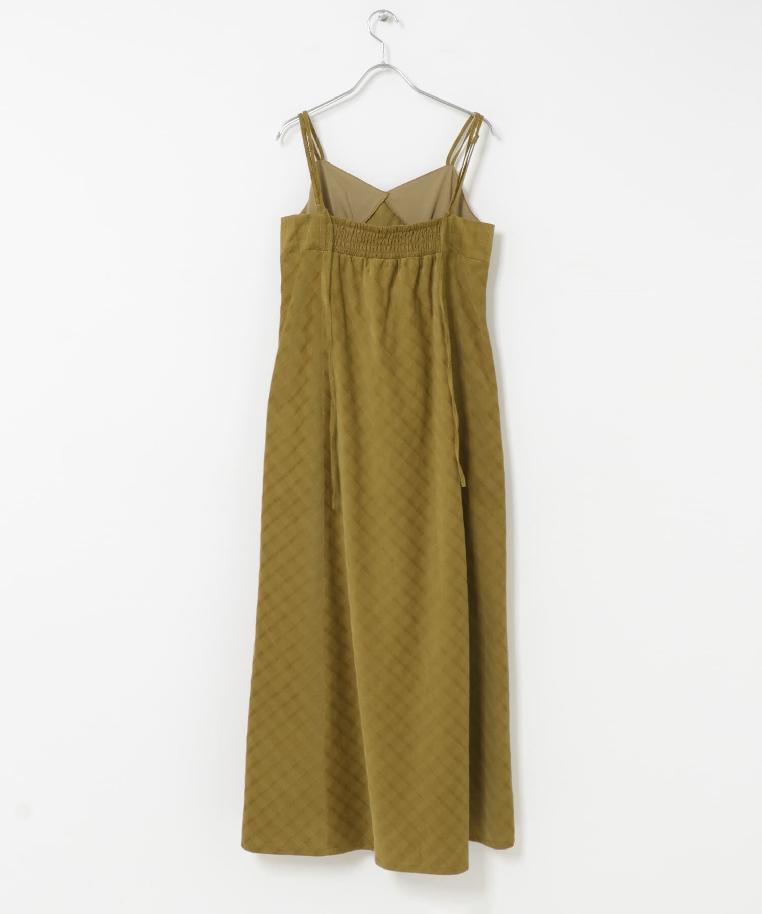  「チェックコーデュロイキャミワンピース」|ワンピース|