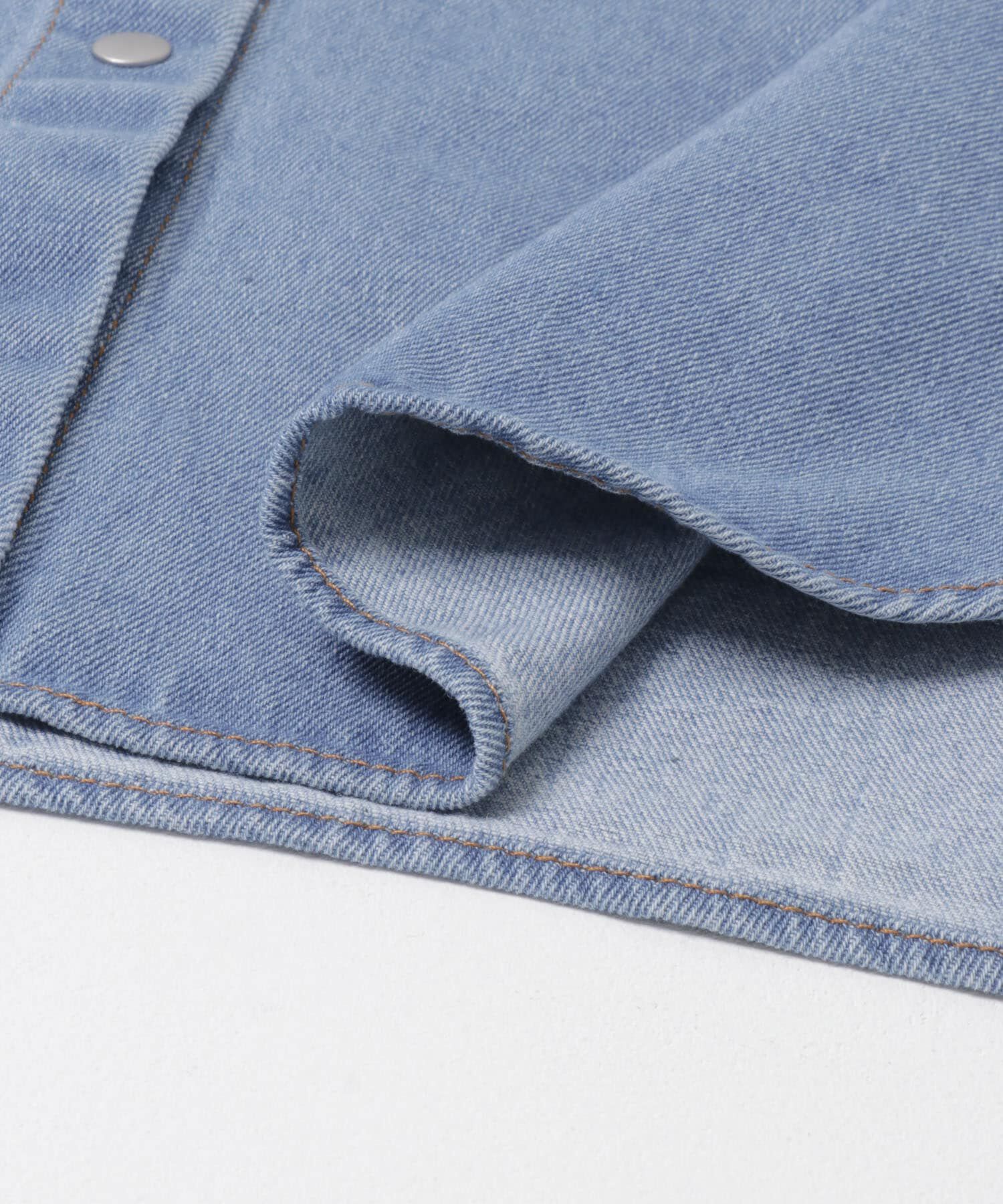  「パッチワークBIGデニムシャツ」|シャツ・ブラウス|