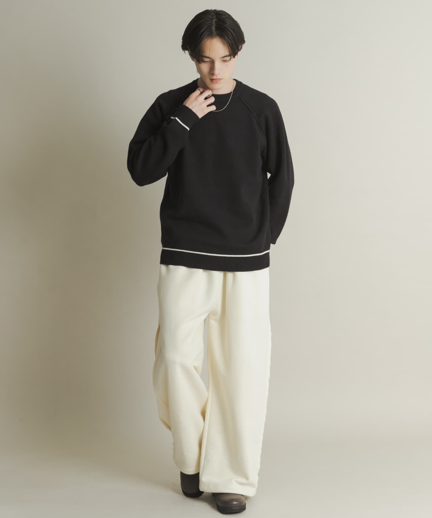 SENSE OF PLACE by URBAN RESEARCH「『一部WEB限定ｶﾗｰ』『洗濯可/毛玉防止』ｽﾄﾚｯﾁﾊｲｼｮｸﾗｲﾝﾆ」|ニット・セーター|