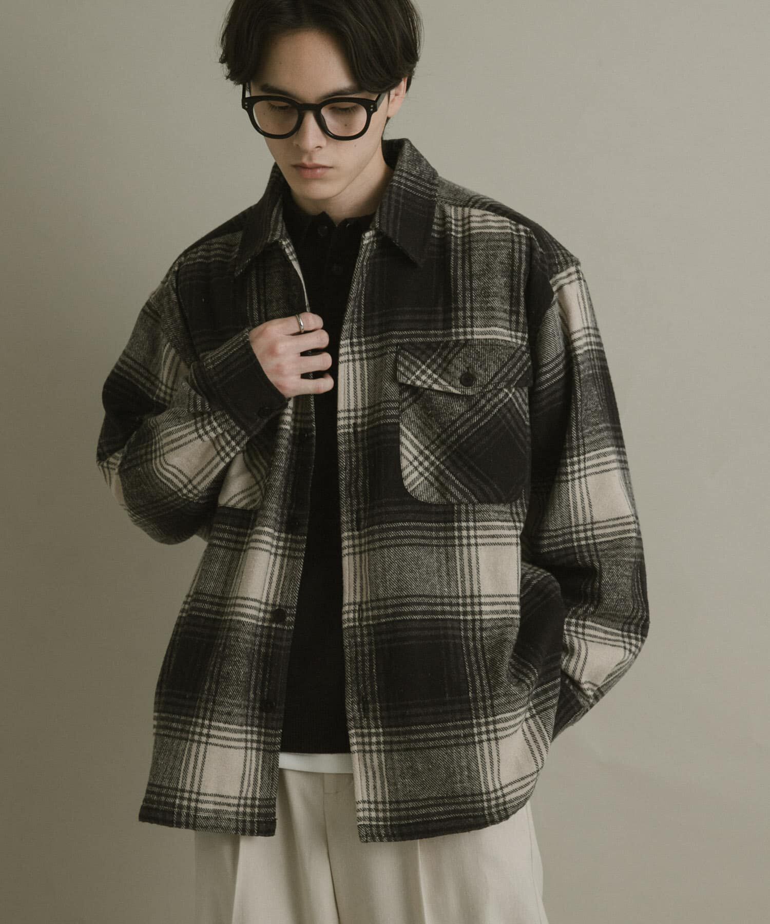 SENSE OF PLACE by URBAN RESEARCH「ブラッシュドヘビーネルチェックシャツ」|シャツ・ブラウス|