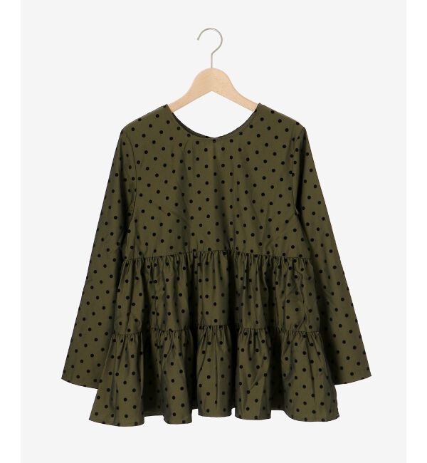 le.coeur blanc「TORRAZZO DONNAドットティアードブラウス」|シャツ・ブラウス|