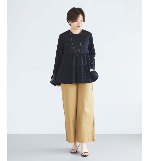 le.coeur blanc「TORRAZZO DONNAドットティアードブラウス」|シャツ・ブラウス|