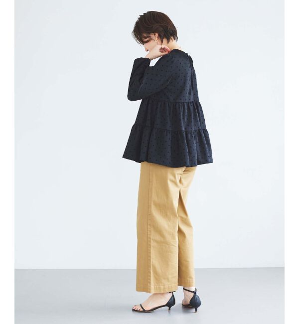 le.coeur blanc「TORRAZZO DONNAドットティアードブラウス」|シャツ・ブラウス|