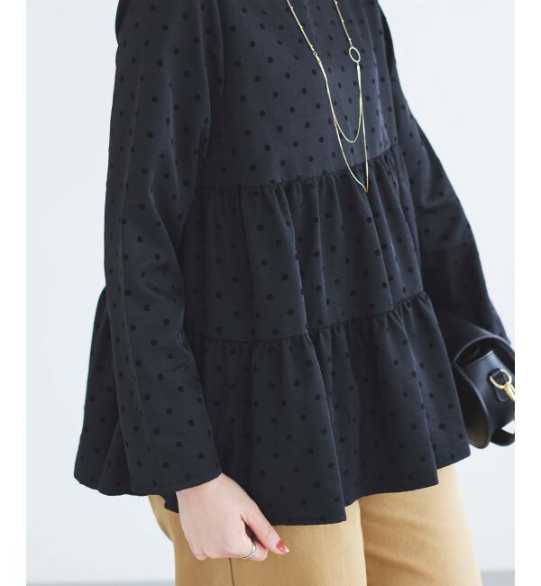 le.coeur blanc「TORRAZZO DONNAドットティアードブラウス」|シャツ・ブラウス|