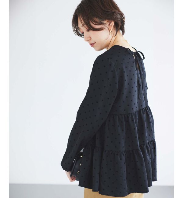 le.coeur blanc「TORRAZZO DONNAドットティアードブラウス」|シャツ・ブラウス|