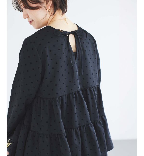 le.coeur blanc「TORRAZZO DONNAドットティアードブラウス」|シャツ・ブラウス|