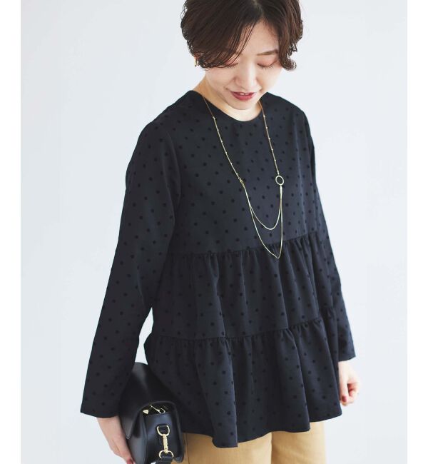 le.coeur blanc「TORRAZZO DONNAドットティアードブラウス」|シャツ・ブラウス|