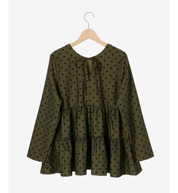 le.coeur blanc「TORRAZZO DONNAドットティアードブラウス」|シャツ・ブラウス|