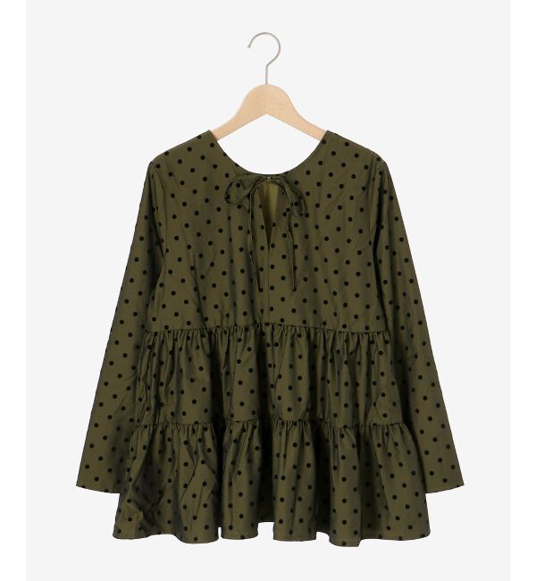 le.coeur blanc「TORRAZZO DONNAドットティアードブラウス」|シャツ・ブラウス|