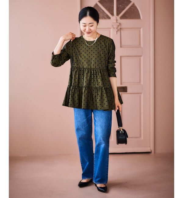 le.coeur blanc「TORRAZZO DONNAドットティアードブラウス」|シャツ・ブラウス|