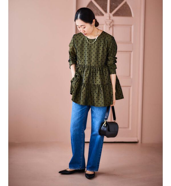 le.coeur blanc「TORRAZZO DONNAドットティアードブラウス」|シャツ・ブラウス|