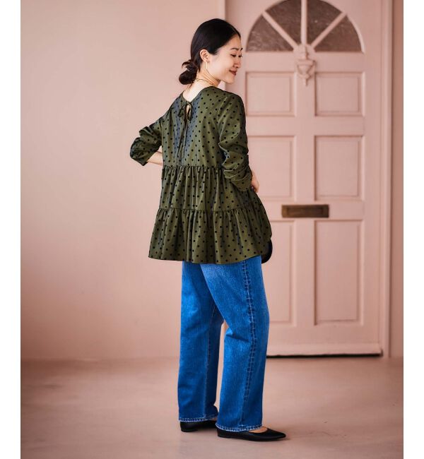 le.coeur blanc「TORRAZZO DONNAドットティアードブラウス」|シャツ・ブラウス|