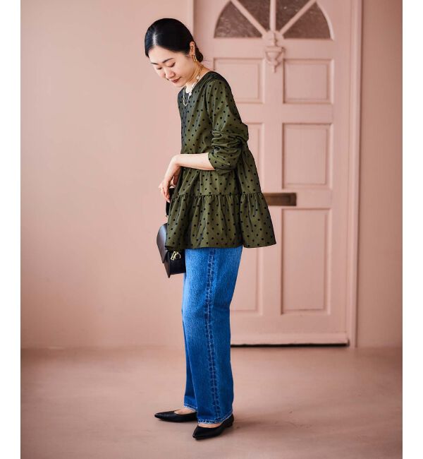 le.coeur blanc「TORRAZZO DONNAドットティアードブラウス」|シャツ・ブラウス|