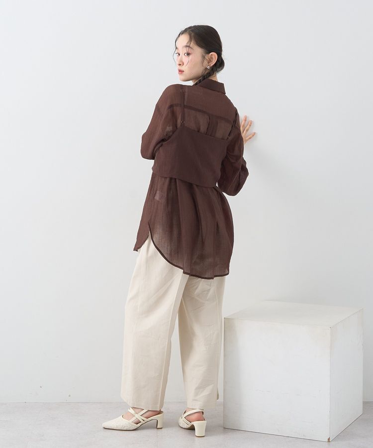 earth music&ecology「SET2点シャツ＋ビスチェ」|シャツ・ブラウス|