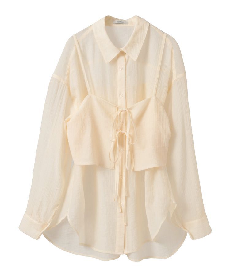 earth music&ecology「SET2点シャツ＋ビスチェ」|シャツ・ブラウス|