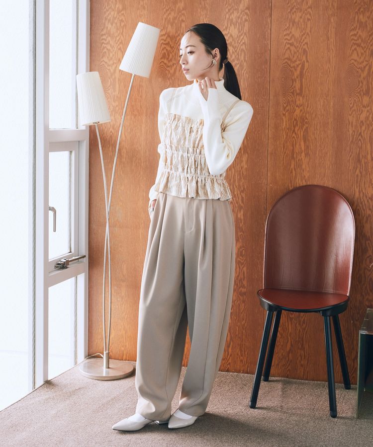 earth music&ecology「シャーリングビスチェ」|ベスト・ジレ|