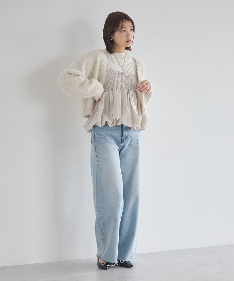 earth music&ecology「バルーンビスチェ」|ベスト・ジレ|