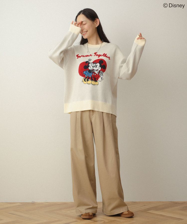 Green Parks「ミッキー&フレンズ/ジャガードニットプルオーバー」|ニット・セーター|