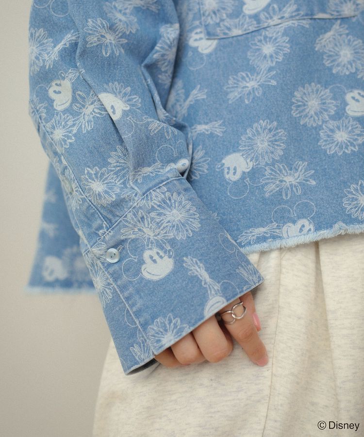 Green Parks「ミッキー&フレンズ/花柄デニムシャツ」|シャツ・ブラウス|