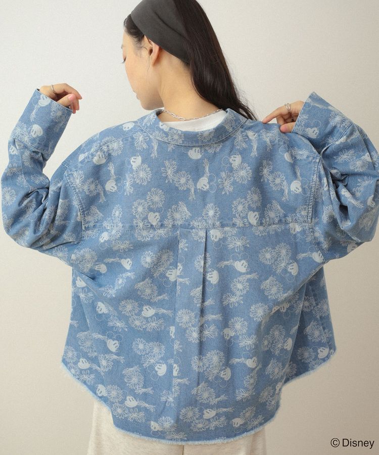 Green Parks「ミッキー&フレンズ/花柄デニムシャツ」|シャツ・ブラウス|