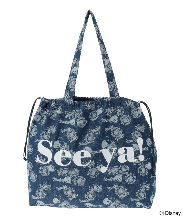 Green Parks「ミッキー&フレンズ/花柄デニムトートバッグ」|トートバッグ|