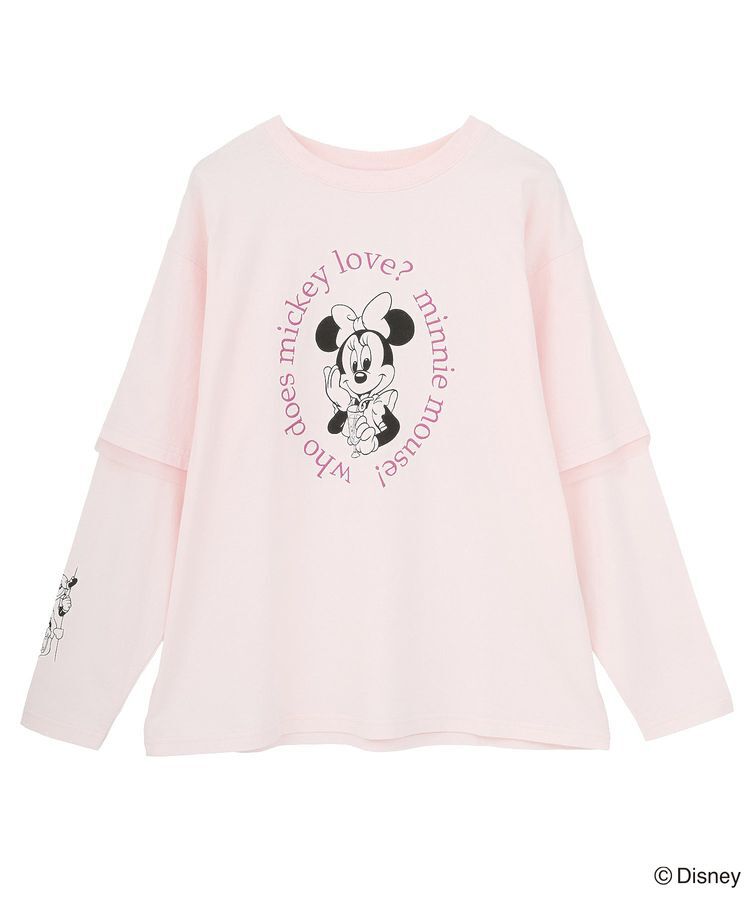 Green Parks「ミッキー&フレンズ/レイヤードプリントロングTシャツ」|Tシャツ・カットソー|