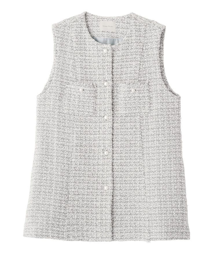 Green Parks「O.ツィードペプラムベスト」|ベスト・ジレ|