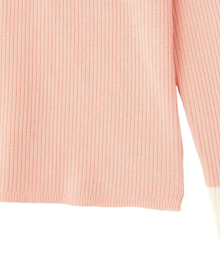 Green Parks「アンチピリング袖配色ニットプルオーバー」|ニット・セーター|