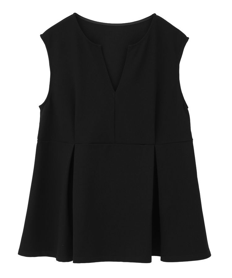 Green Parks「楽ちんリップルペプラムベスト」|ベスト・ジレ|