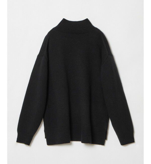 allureville「シャギーラメロゴインターシャプルオーバー」|ニット・セーター|