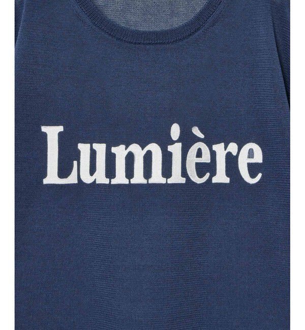 allureville「エンブロイダリーロゴニットＴ」|ニット・セーター|