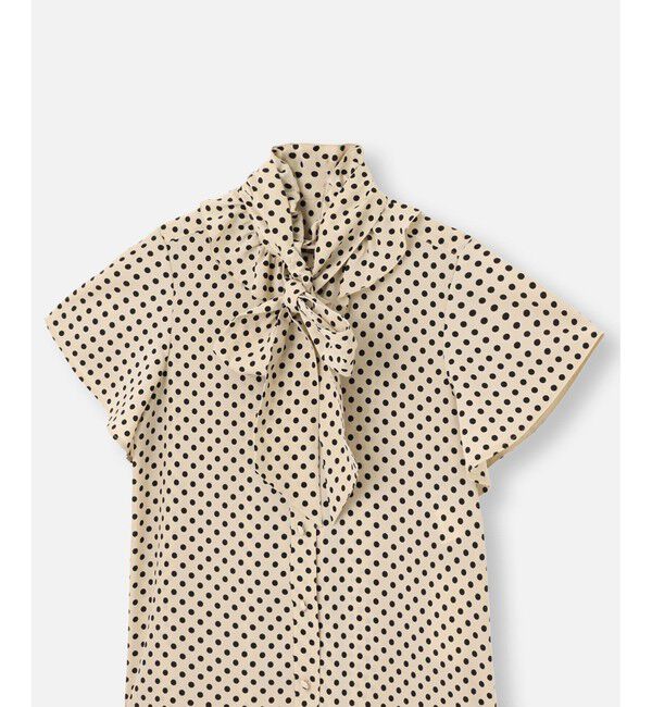 LOULOU WILLOUGHBY「◇【LOULOU WILLOUGHBY】デシンドットフレアスリーブブラウス」|シャツ・ブラウス|