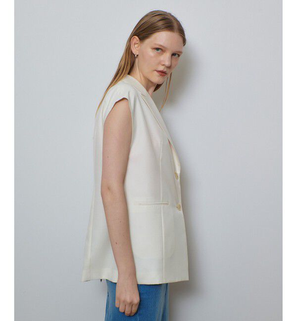 allureville「エアリービエラテーラードジレ」|ベスト・ジレ|