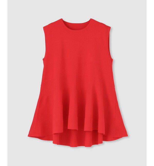 LOULOU WILLOUGHBY「【LOULOU WILLOUGHBY】ティアードプルオーバー」|ニット・セーター|レッド