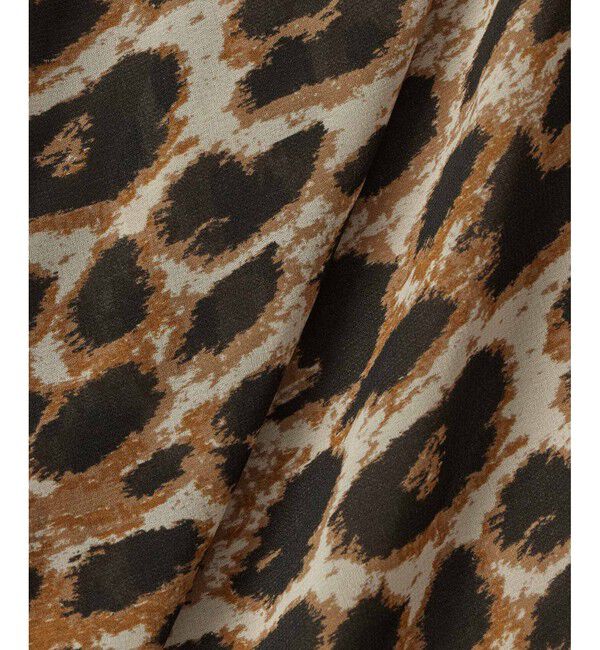 allureville「レオパードプリントナロースカート」|スカート|