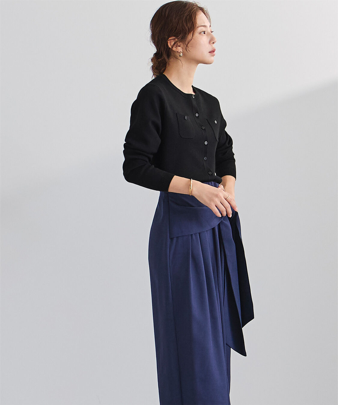 ur's「胸ポケットニットカーディガン」|ニット・セーター|