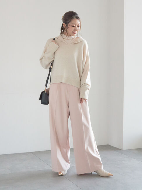 Te chichi「【宮本茉由着用】前後2WAYネックデザインプルオーバー」|ニット・セーター|