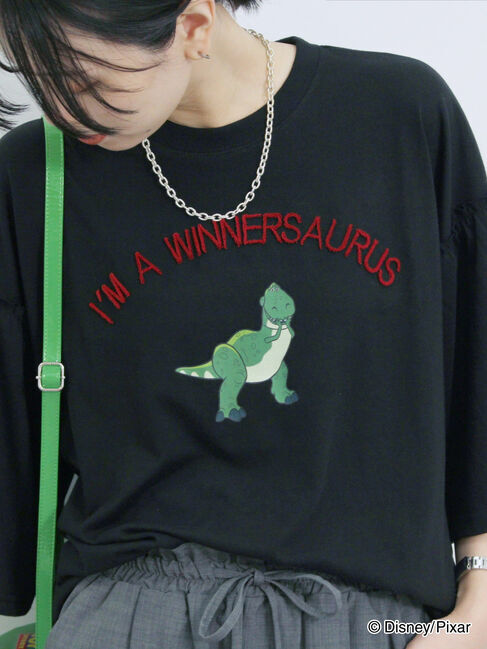 Samansa Mos2 blue「トイ・ストーリー/袖フレアTシャツ」|Tシャツ・カットソー|