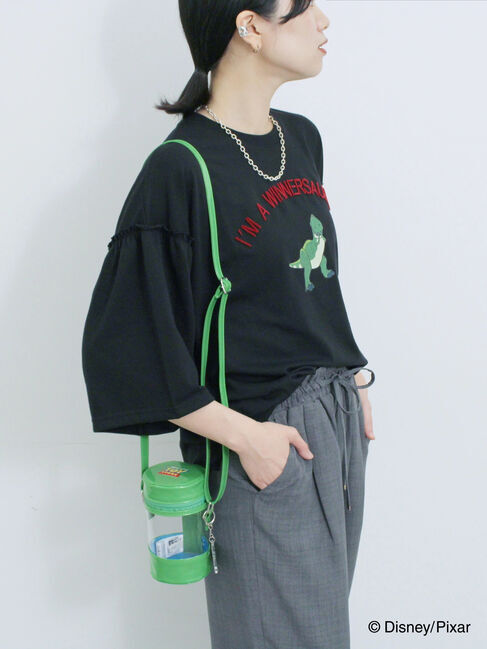 Samansa Mos2 blue「トイ・ストーリー/袖フレアTシャツ」|Tシャツ・カットソー|